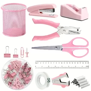 #ZM 10-16 Pink 10PC Stationery Set