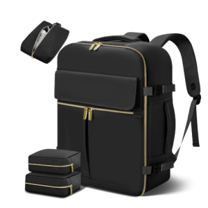 #LW 34-01 Black 4PC Travel Bag Set