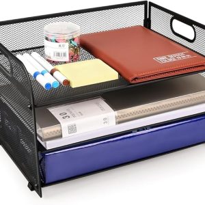 #ZM 08-13 Black Metal Desk Organizer