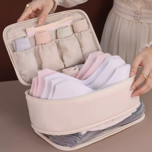 #AY 06-03 Pink Fabric Underwear Storage Bag