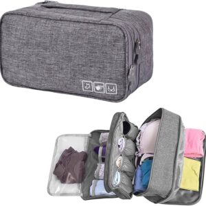 #BF 01-06 Gray Travel Underwear Organizer Bag