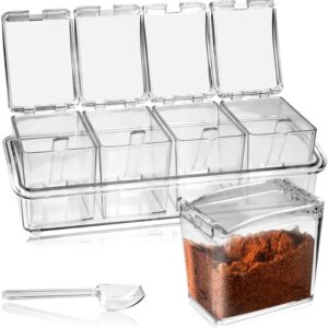 Clear 4 Section Spice Holder - 3PCS FOR $100.00