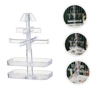 #CL 02-02 Clear Plastic Rotating Jewellery Rack