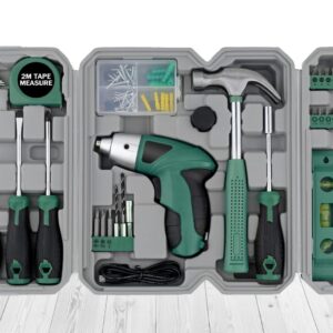 #CL 02-05 Green 46PC DIY Tool Kit with Electric Screwdriver