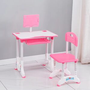 #XK 01-03 Pink Kids Desk & Chair Set