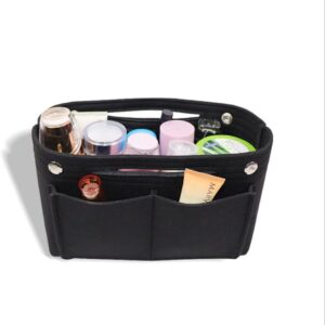 #AZ 01-20 Black 10" Felt Fabric Tote Bag Organizer Insert