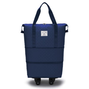 #LX 01-09 Blue Expandable Rolling Travel Bag