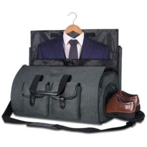 #LX 01-45 Gray Convertible Suit Travel Bag