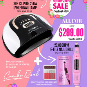 Combo Deal - 256W UV/LED Nail Lamp & 20,000RPM Nail Drill