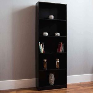 #BC-011 5 Tier Bookcase - Black