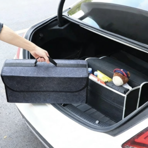 #WE 01-23 Gray Felt Fabric Trunk Organizer