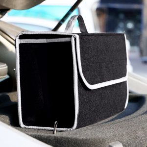#WE 01-25 Black Felt Fabric Trunk Organizer
