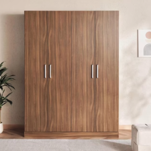 Premium 4 Door Wardrobe - Almond Finish