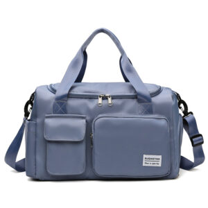 #LW 21-01 Light Blue Travel Duffel Bag