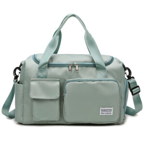 #LW 21-01 Light Green Travel Duffel Bag