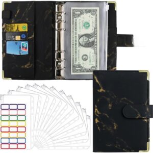 #WK 11-09 Black Marble 14PC A6 Mini Budget Binder