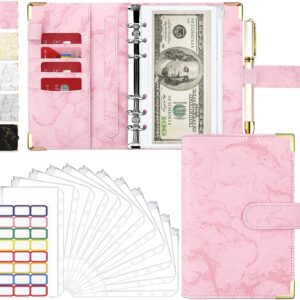 #WK 11-07 Pink Marble 14PC A6 Mini Budget Binder