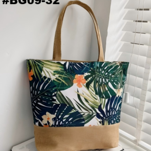 #BG 09-32/34/39 Printed Fabric Beach Tote Bag