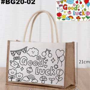 #BG 20-02/09/20/21 DIY Canvas Colouring Bag