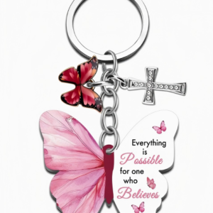 #BG 22-07/08 Metal Butterfly Keychain - 12PCS