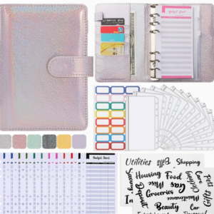 #WK 11-22 Iridescent 28PC A6 Mini Budget Binder