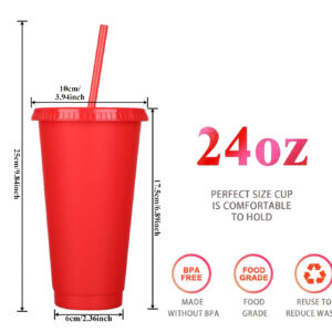 #710 Plastic 12PC 24oz Cup Set