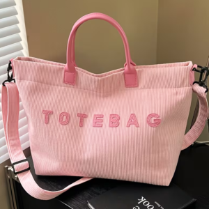 #BG 09-01/03/05 Corduroy Tote Bag - 5.5" Handle
