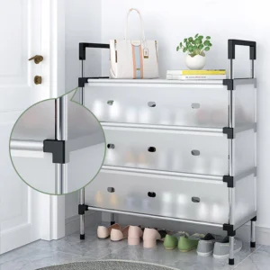 #WD 02-02 Plastic 4 Tier Shoe Rack