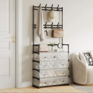 #WH 08-09 3 in 1 Plastic Clothing Rack